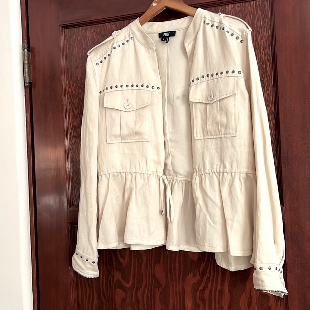 Paige Studded Utility Jacket Cardene New